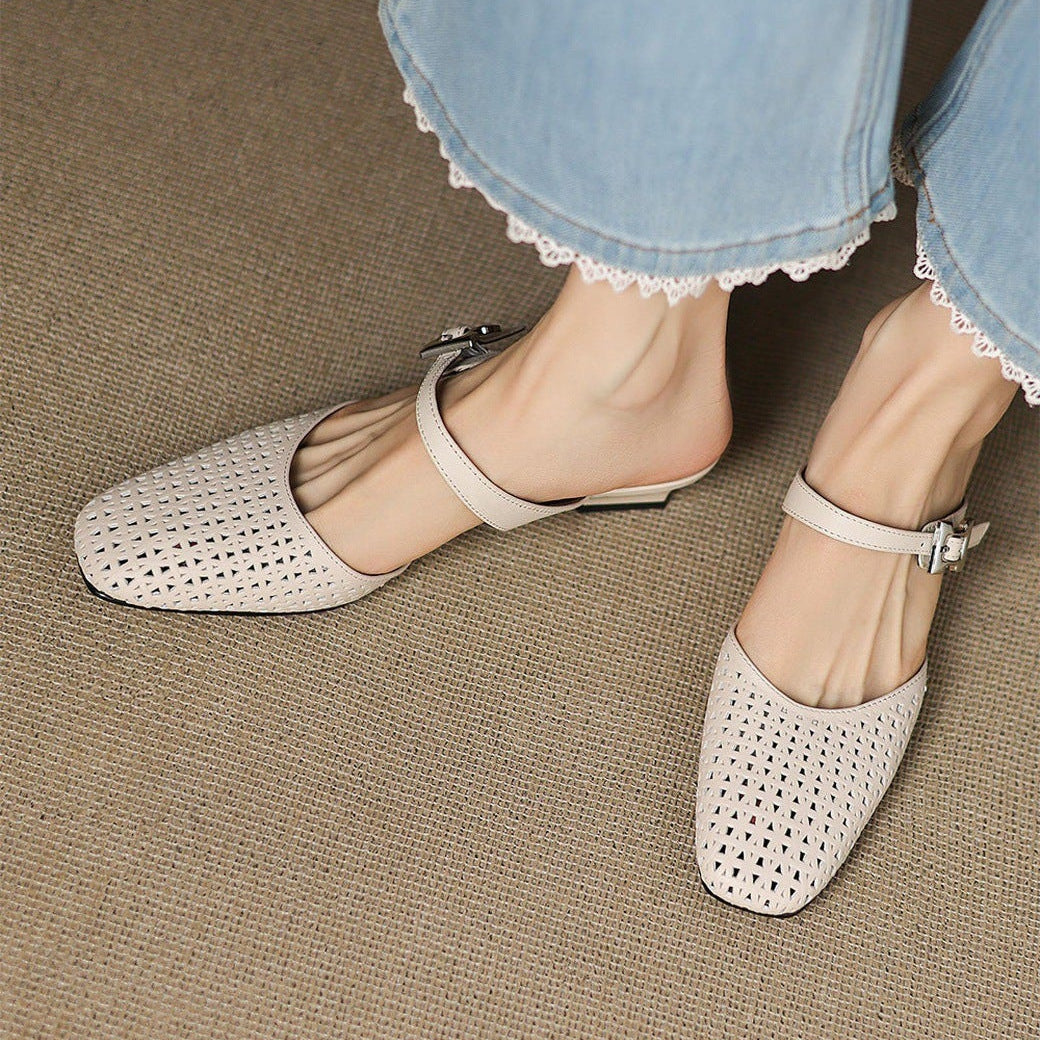 Genuine Leather Mules