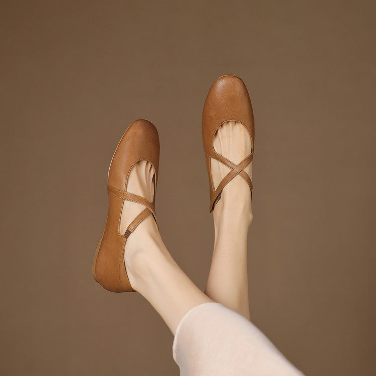 Genuine Leather Flats