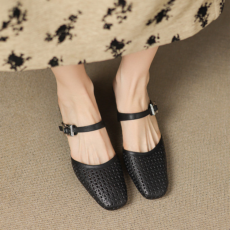 Genuine Leather Mules