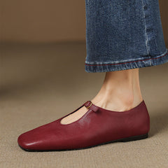 High-Vamp Mary Jane Flat