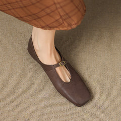 High-Vamp Mary Jane Flat