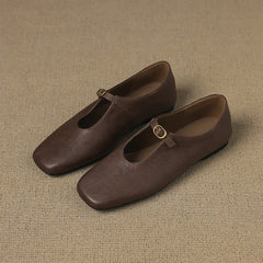 High-Vamp Mary Jane Flat