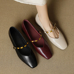 Genuine Leather Flats