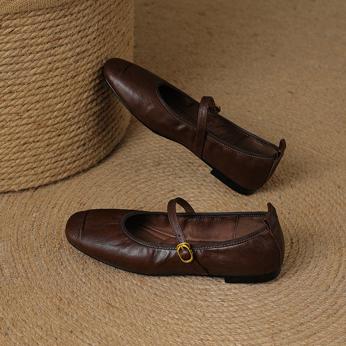 Leather Flats