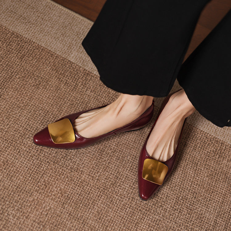Genuine Leather Flats