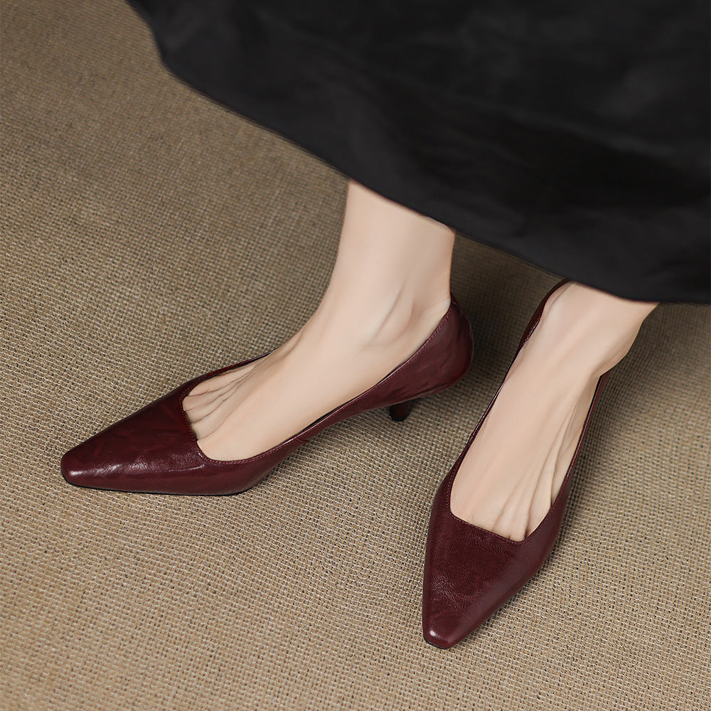 Genuine Leather Heels