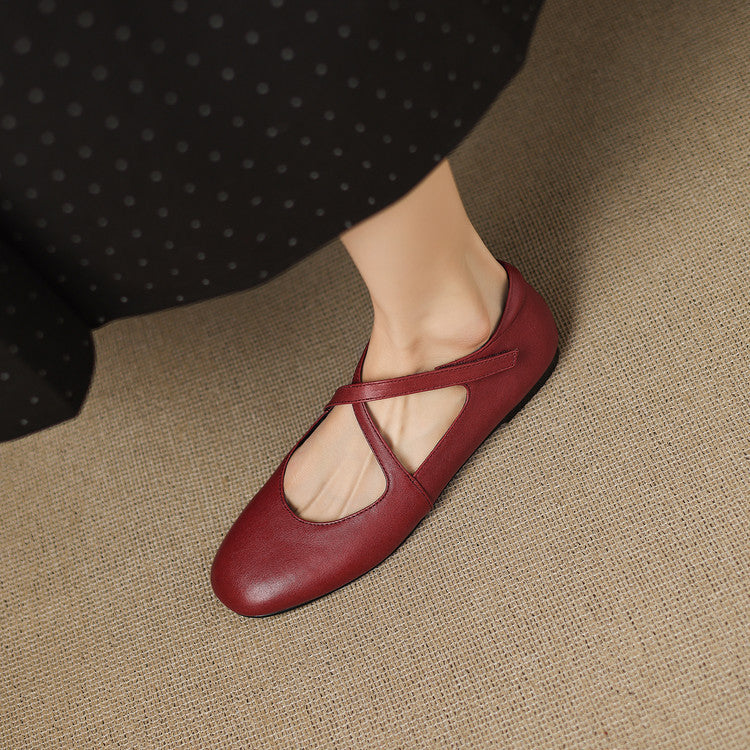Genuine Leather Flats