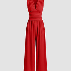 Chic Sleeveless Wide-Leg Jumpsuit