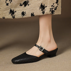Genuine Leather Mules