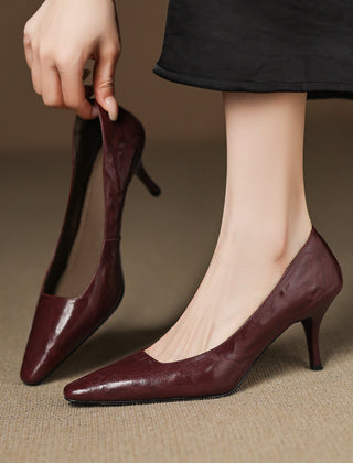 Genuine Leather Heels