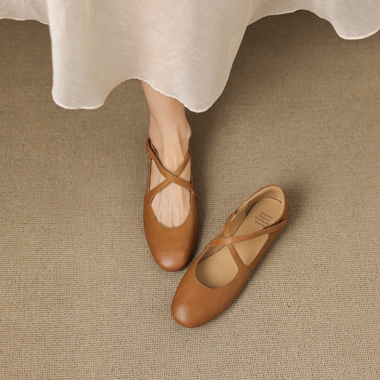 Genuine Leather Flats