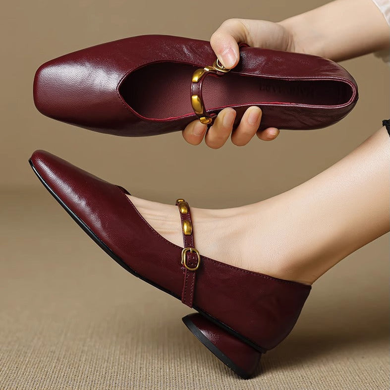 Genuine Leather Flats