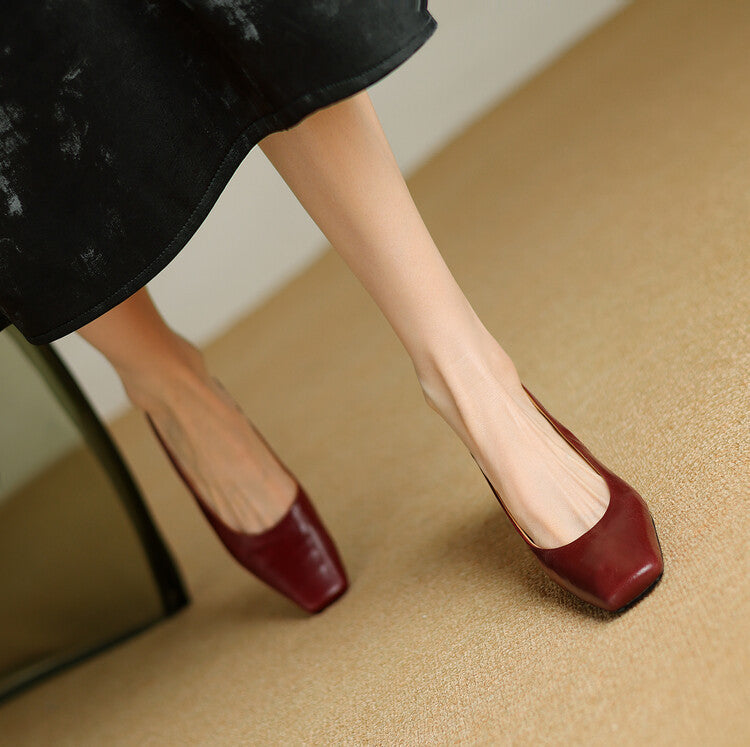Genuine Leather Slingbacks