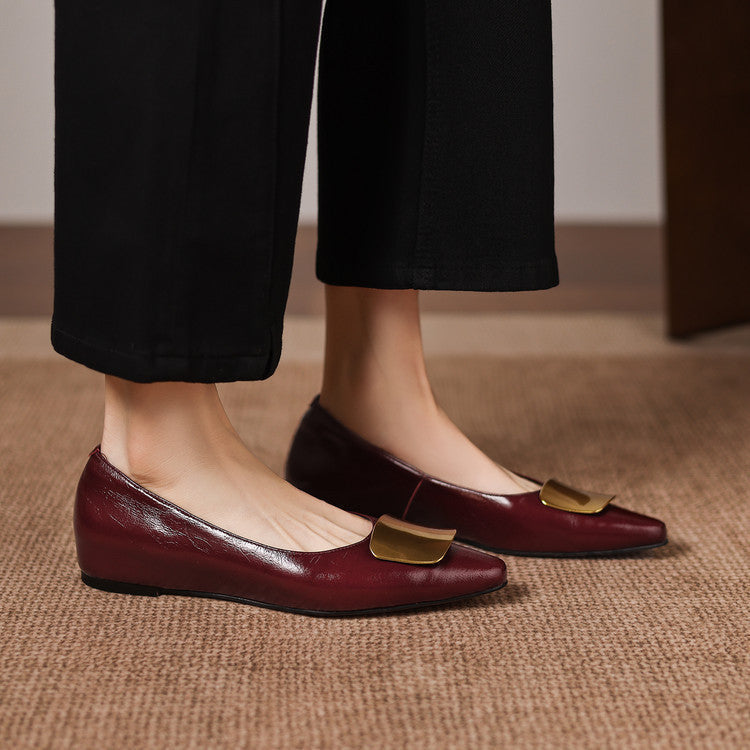 Genuine Leather Flats