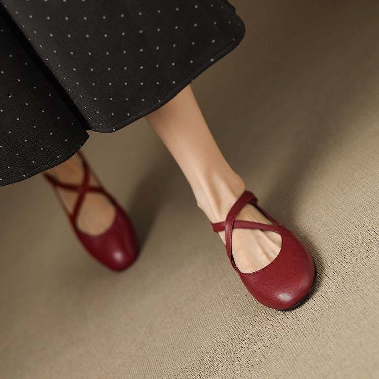 Genuine Leather Flats