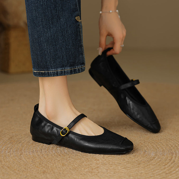 Leather Flats
