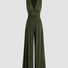 Chic Sleeveless Wide-Leg Jumpsuit