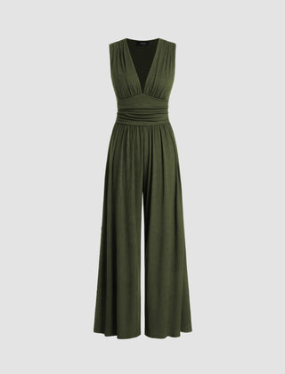 Chic Sleeveless Wide-Leg Jumpsuit