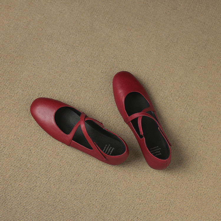 Genuine Leather Flats