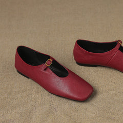 High-Vamp Mary Jane Flat