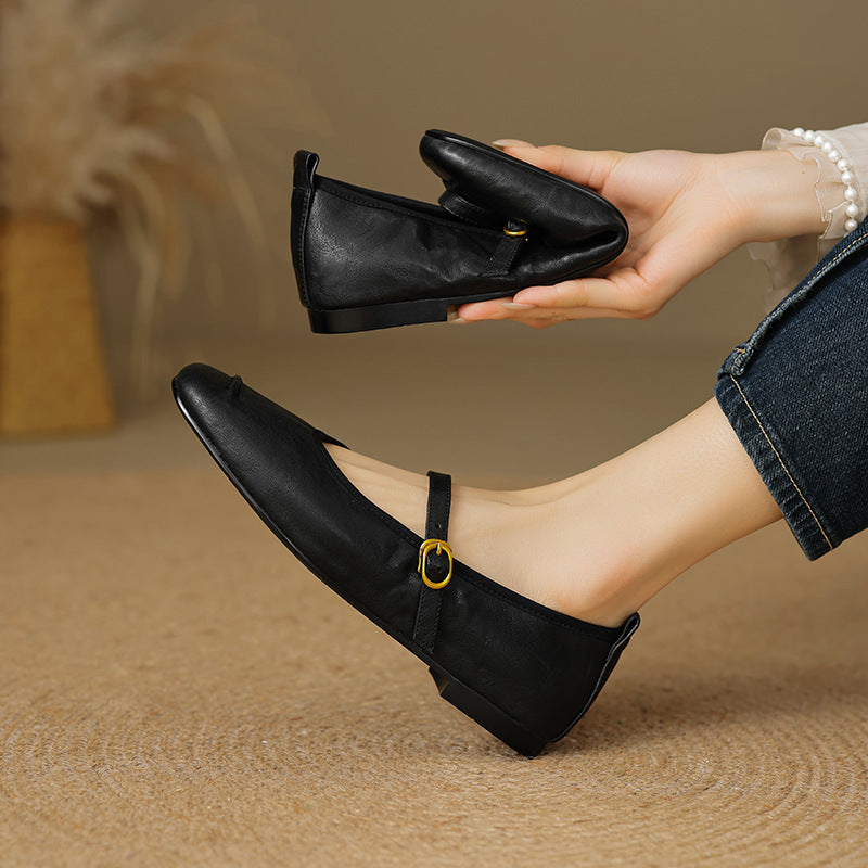 Leather Flats