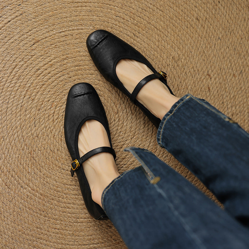 Leather Flats