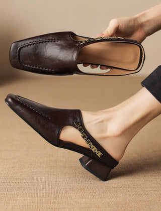 Genuine Leather Mules