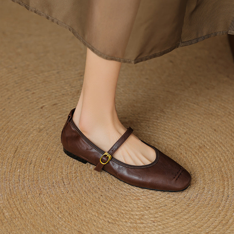Leather Flats