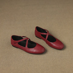 Genuine Leather Flats