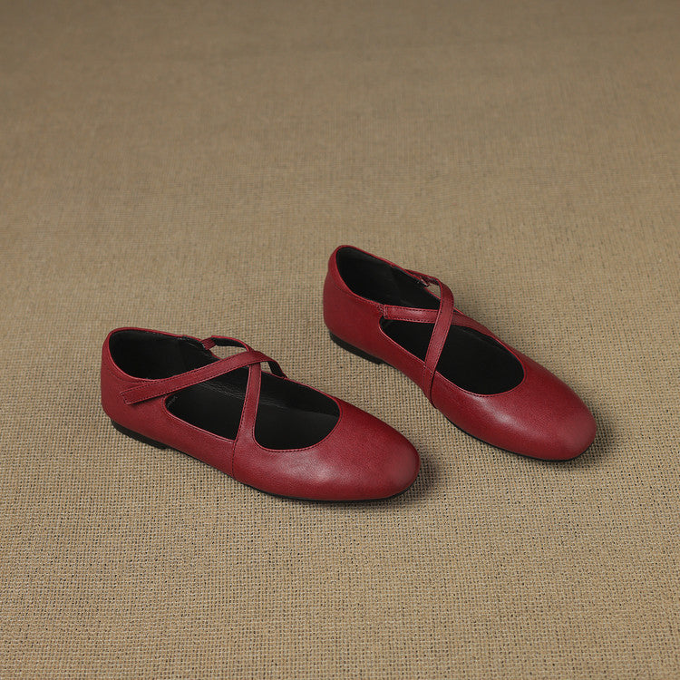 Genuine Leather Flats