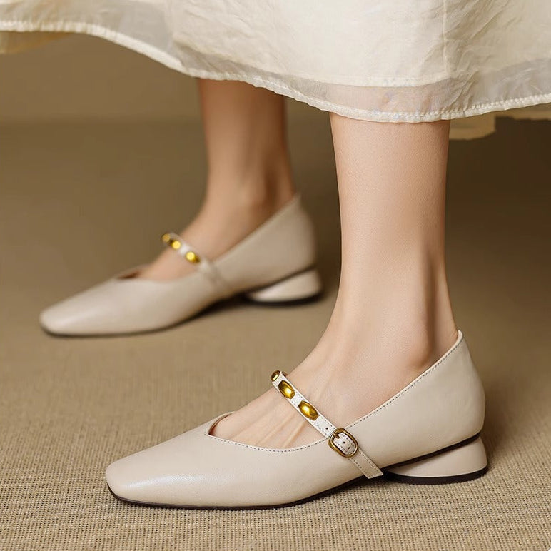 Genuine Leather Flats