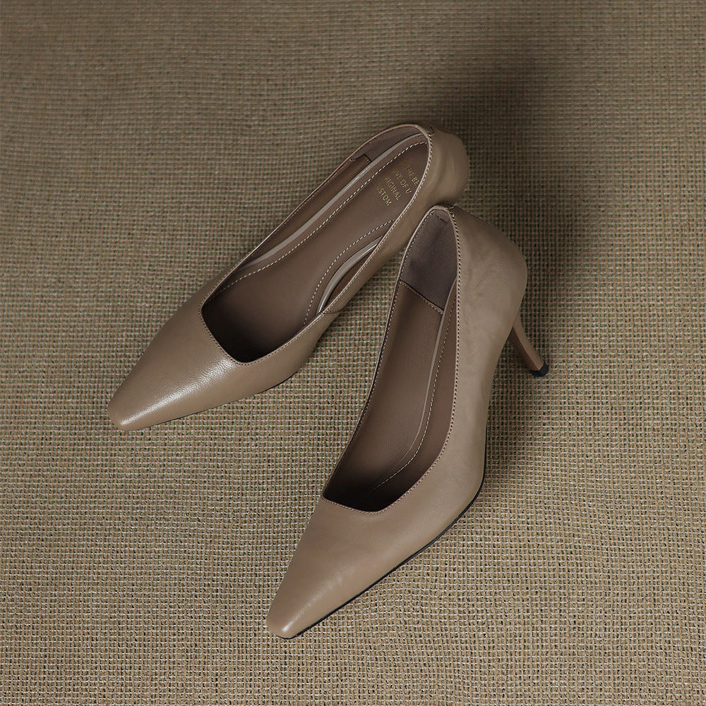 Genuine Leather Heels