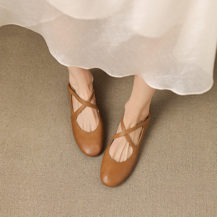 Genuine Leather Flats