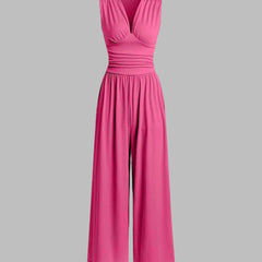 Chic Sleeveless Wide-Leg Jumpsuit