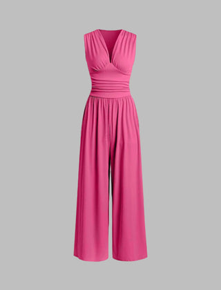Chic Sleeveless Wide-Leg Jumpsuit