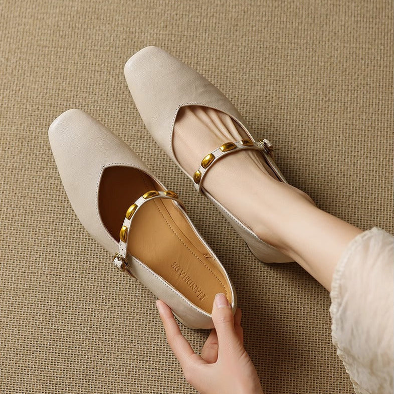 Genuine Leather Flats