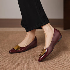 Genuine Leather Flats
