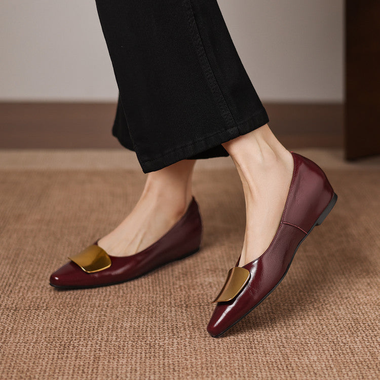 Genuine Leather Flats