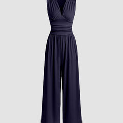 Chic Sleeveless Wide-Leg Jumpsuit