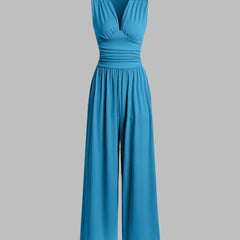 Chic Sleeveless Wide-Leg Jumpsuit