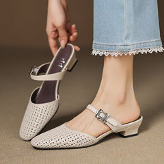 Genuine Leather Mules