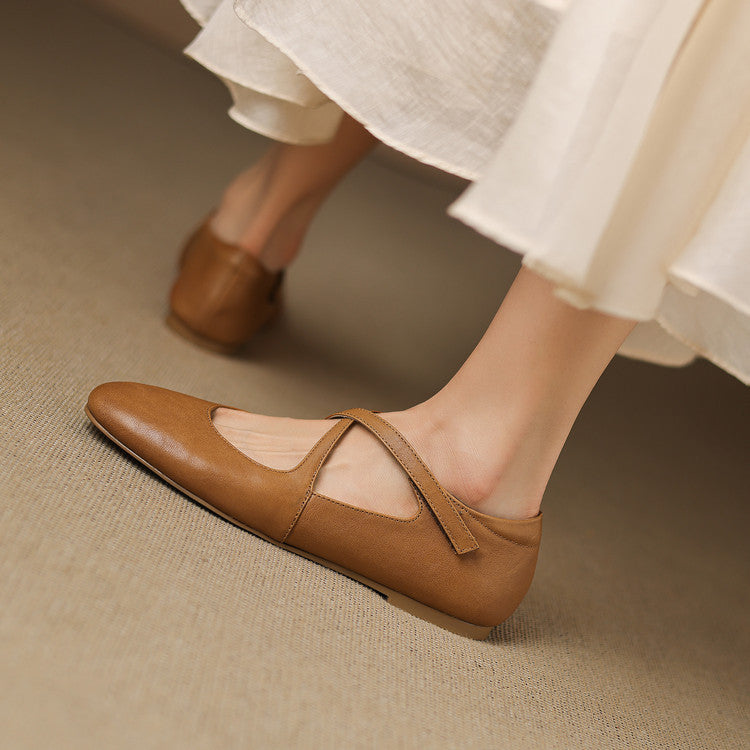 Genuine Leather Flats