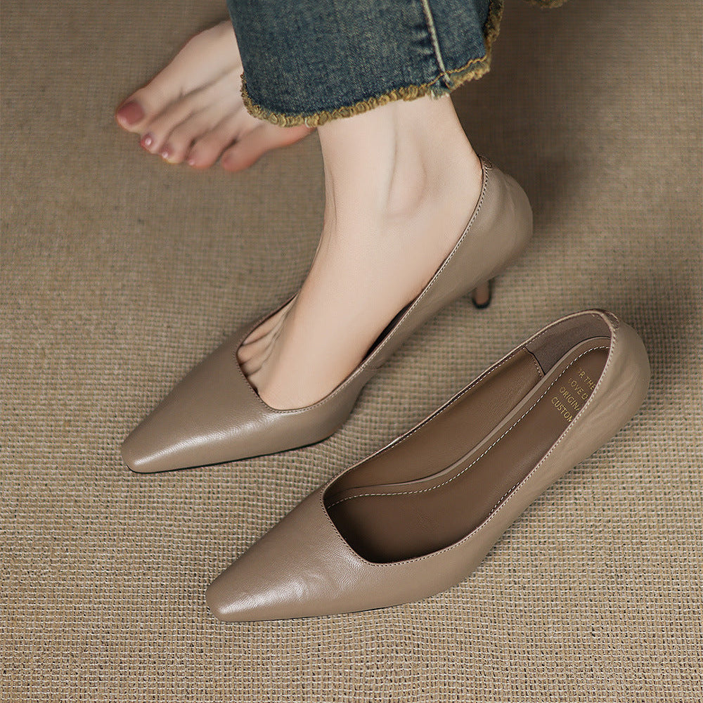 Genuine Leather Heels
