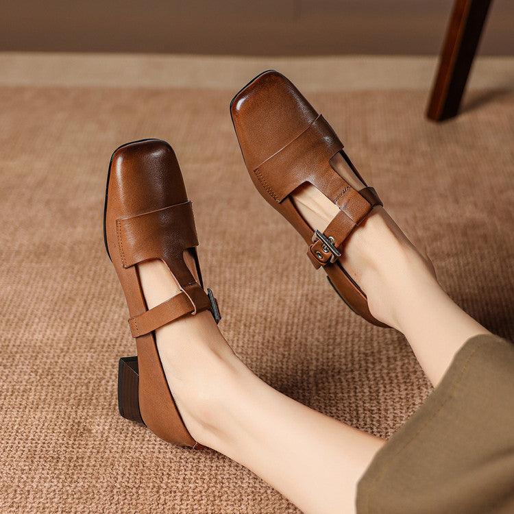 Genuine Leather Heels