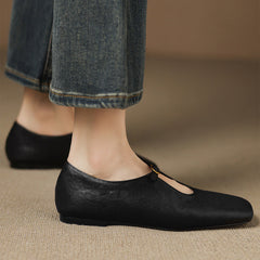 High-Vamp Mary Jane Flat