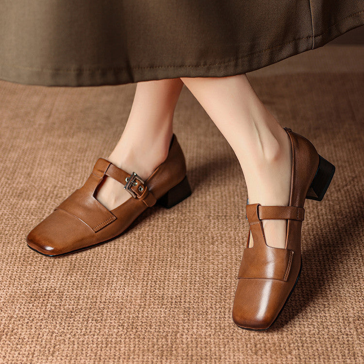 Genuine Leather Heels