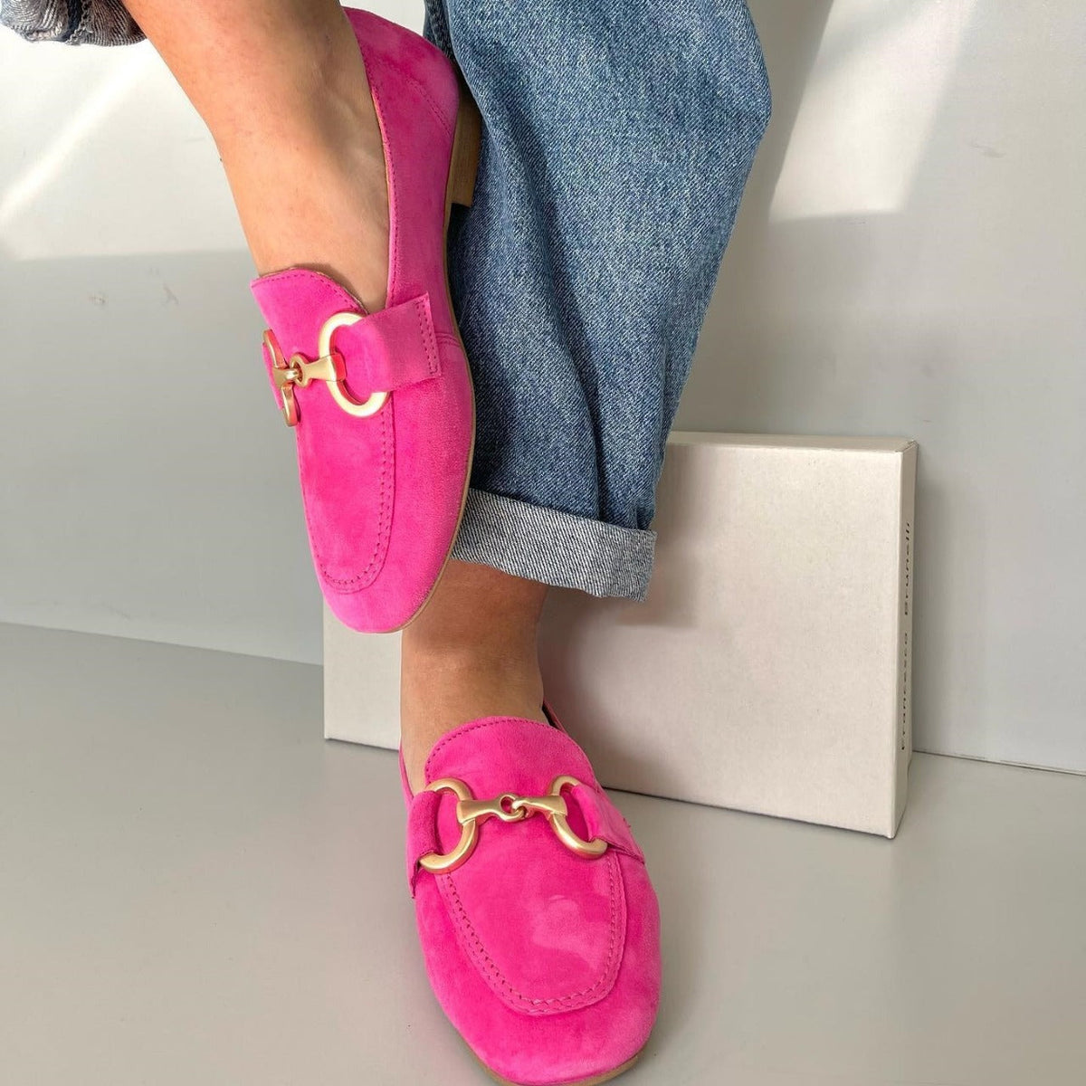 Loafers with Golden Detail