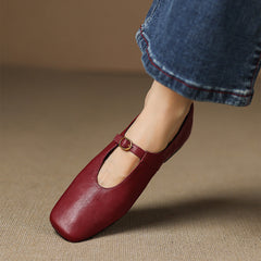 High-Vamp Mary Jane Flat