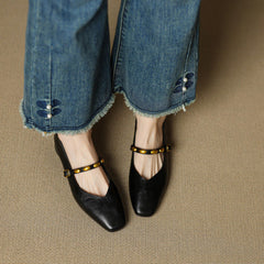 Genuine Leather Flats