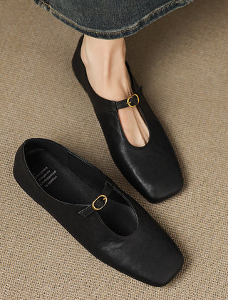 High-Vamp Mary Jane Flat